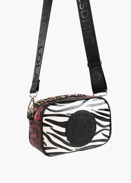 BANDOLERA PATCH ANIMAL CEBRA PRINT