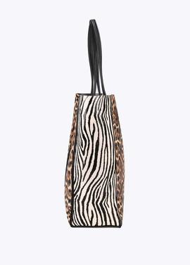 BOLSO SHOPPER PATCH ANIMAL PRINT