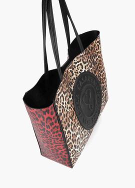 BOLSO SHOPPER PATCH ANIMAL PRINT