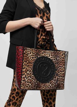 BOLSO SHOPPER PATCH ANIMAL PRINT