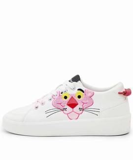 SNEAKER PLATAFORMA PINK PANTHER BLANCO