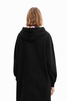 VESTIDO SUDADERA PINK PANTHER NEGRO