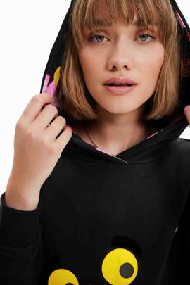 VESTIDO SUDADERA PINK PANTHER NEGRO