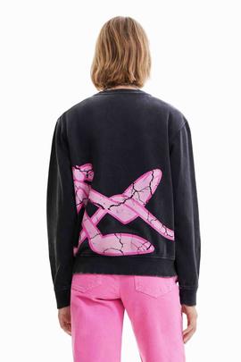 SUDADERA PINK PANTHER NEGRO DEGRADÉ