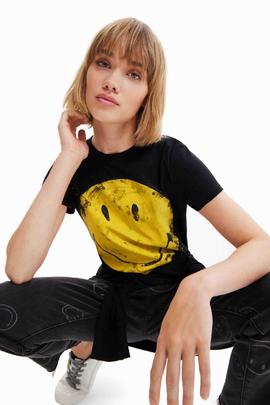 CAMISETA SMILEY® NEGRA