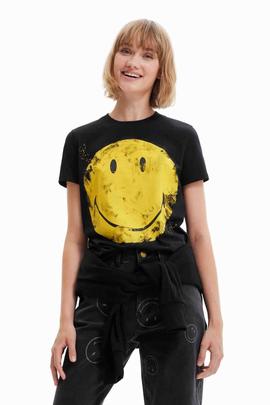 CAMISETA SMILEY® NEGRA