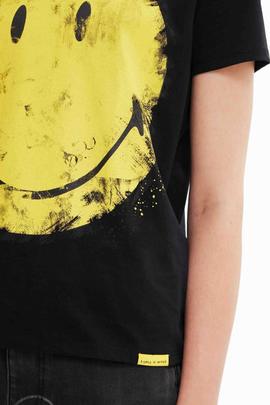 CAMISETA SMILEY® NEGRA