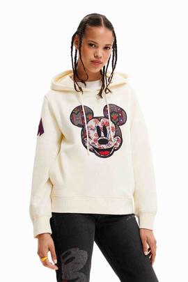 SUDADERA GRAN PATCH MICKEY MOUSE CRUDO