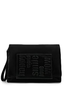 BOLSO BANDOLERA DORMUD MENSAJES NEGRO