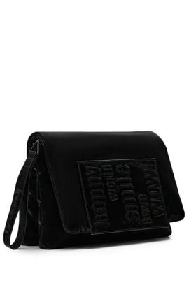 BOLSO BANDOLERA DORMUD MENSAJES NEGRO