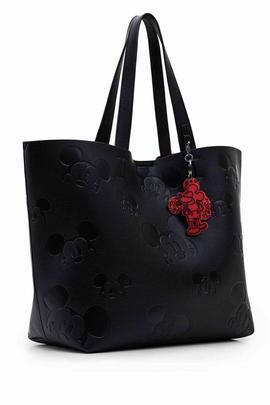 BOLSO SHOPPER MICKEY MOUSE NEGRO