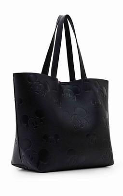 BOLSO SHOPPER MICKEY MOUSE NEGRO