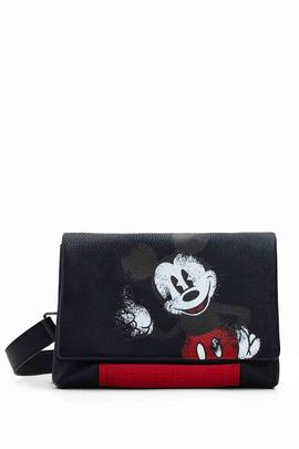 BANDOLERA PEQUENA MICKEY MOUSE NEGRA