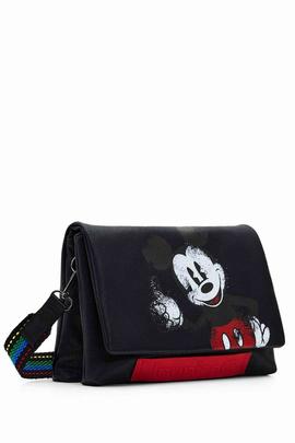 BANDOLERA PEQUENA MICKEY MOUSE NEGRA