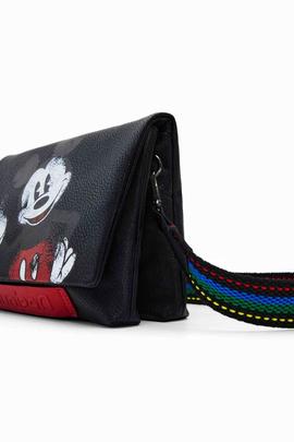 BANDOLERA PEQUENA MICKEY MOUSE NEGRA