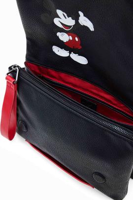 BANDOLERA PEQUENA MICKEY MOUSE NEGRA