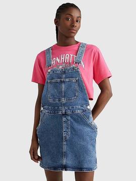 PICHY VAQUERO DUNGAREE DRESS CF6132 EN DENIM AZUL DEGRADÉ