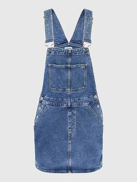 PICHY VAQUERO DUNGAREE DRESS CF6132 EN DENIM AZUL DEGRADÉ