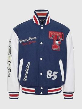 CHAQUETA DE BÉISBOL ACOLCHADA DE ESTILO UNIVERSITARIO