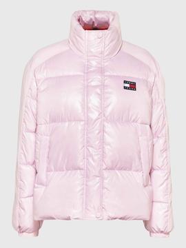 CHAQUETA ACOLCHADA TONAL BADGE ROSA