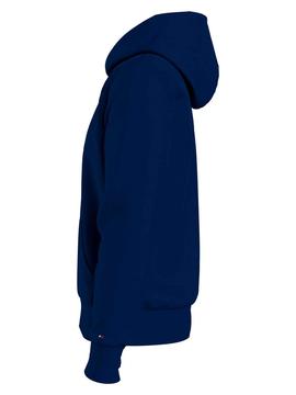 SUDADERA CON CAPUCHA HILFIGER ARCO DE BANDERA AZUL MARINO