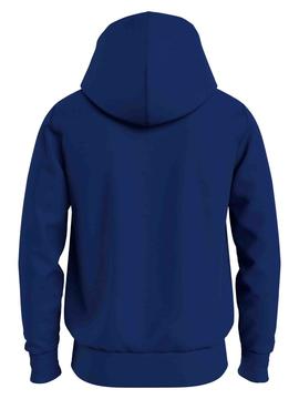 SUDADERA CON CAPUCHA HILFIGER ARCO DE BANDERA AZUL ROYAL