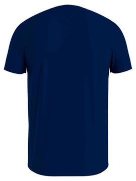 CAMISETA SLIM FIT ARCO DE BANDERA AZUL MARINO