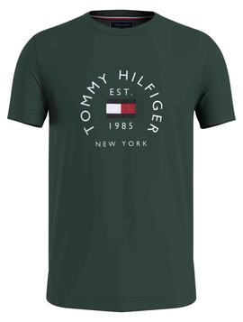 CAMISETA SLIM FIT ARCO DE BANDERA VERDE