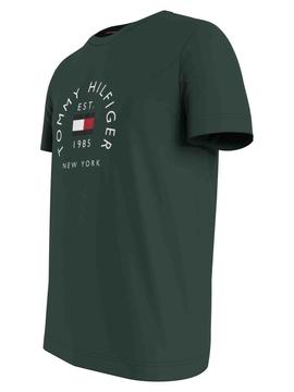 CAMISETA SLIM FIT ARCO DE BANDERA VERDE