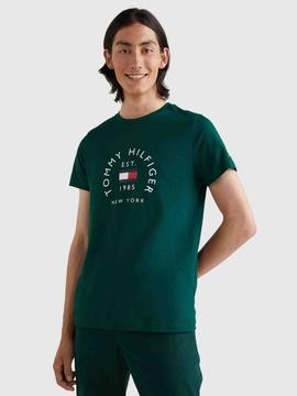 CAMISETA SLIM FIT ARCO DE BANDERA VERDE