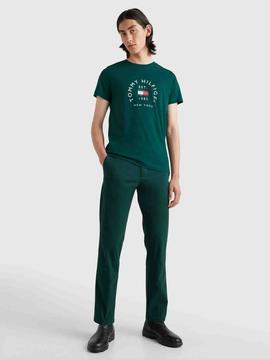 CAMISETA SLIM FIT ARCO DE BANDERA VERDE