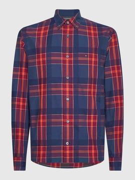 CAMISA REGULAR FIT DE CUADROS EN FRANELA OXFORD