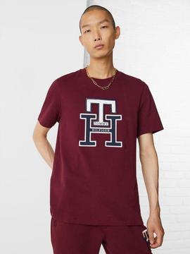 CAMISETA REGULAR FIT TH MONOGRAM GRANATE