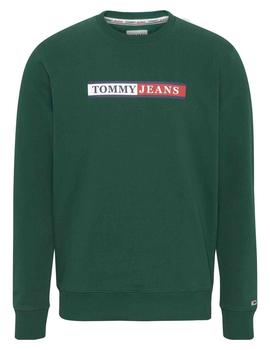 SUDADERA REGULAR FIT ESSENTIAL GRAPHIC VERDE