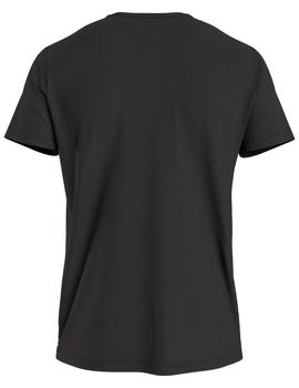 CAMISETA SLIM FIT ESSENTIAL LOGO NEGRA