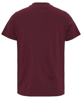 CAMISETA SLIM FIT ESSENTIAL LOGO GRANATE