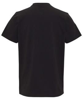 CAMISETA REGULAR FIT CENTERED LOGO NEGRA