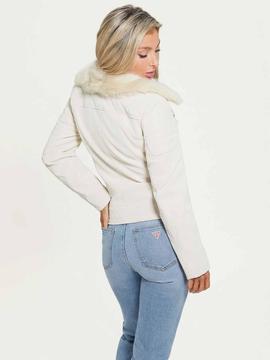 CHAQUETA DE ECOPIEL OLIVIA BEIGE