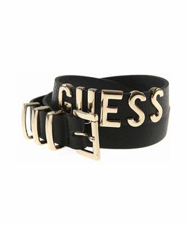 LOGO LEATHER BELT JET BLACK