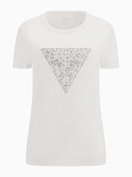 CAMISETA LIDIA BLANCA CON LOGO STRASS