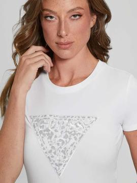 CAMISETA LIDIA BLANCA CON LOGO STRASS