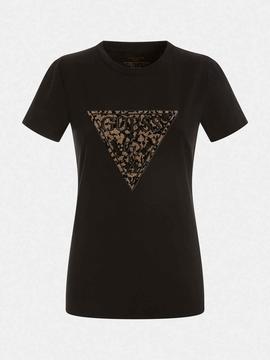 CAMISETA LIDIA NEGRA CON LOGO STRASS