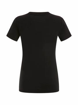 CAMISETA LIDIA NEGRA CON LOGO STRASS