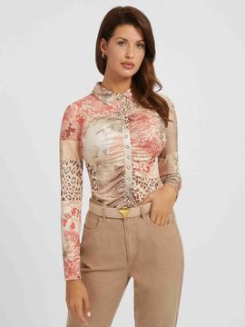 CAMISA MILANA CON ESTAMPADO INTEGRAL MULTICOLOR