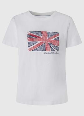 CAMISETA BANDERA TARA BLANCA