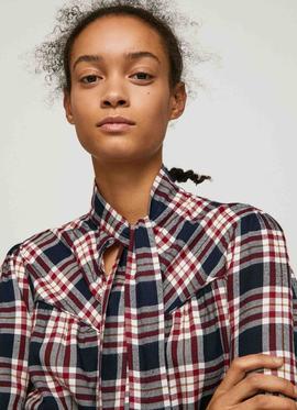 BLUSA ORIANA TARTAN MULTICOLOR