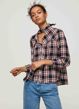 BLUSA ORIANA TARTAN MULTICOLOR