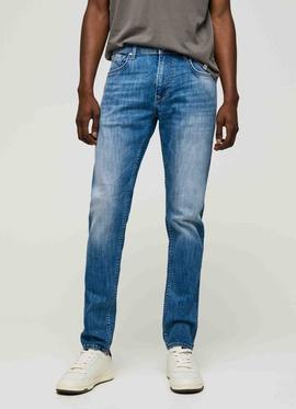 PANTALÓN VAQUERO STANLEY TAPER FIT HN2 EN DENIM AZUL