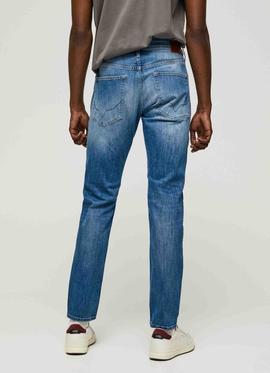 PANTALÓN VAQUERO STANLEY TAPER FIT HN2 EN DENIM AZUL