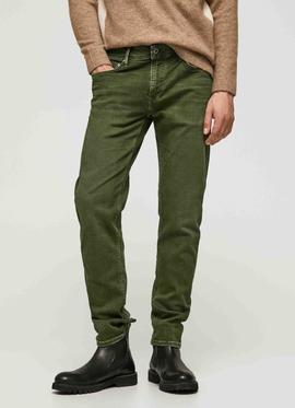 PANTALÓN VAQUERO STANLEY TAPER FIT VERDE